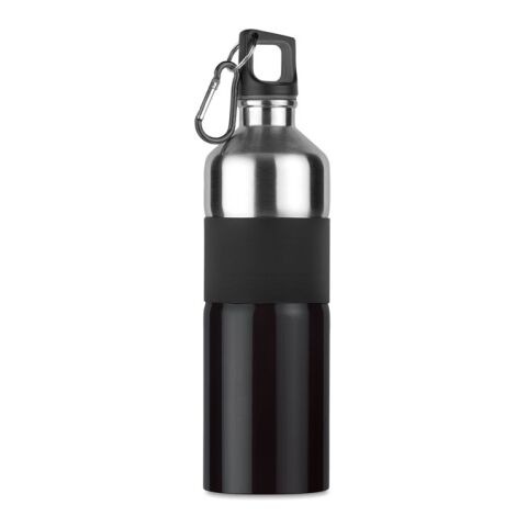 Aluminium bottle 750 ml with rubber grip black | Without Branding | not available | not available | not available