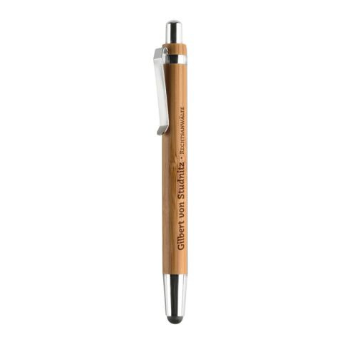 Bamboo &amp; chrome stylus pen