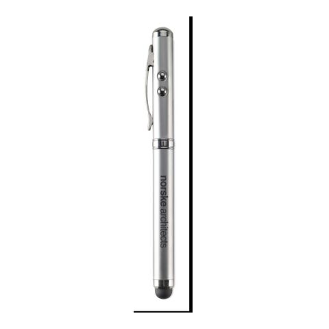 Laser pointer touch pen matt silver | Without Branding | not available | not available | not available