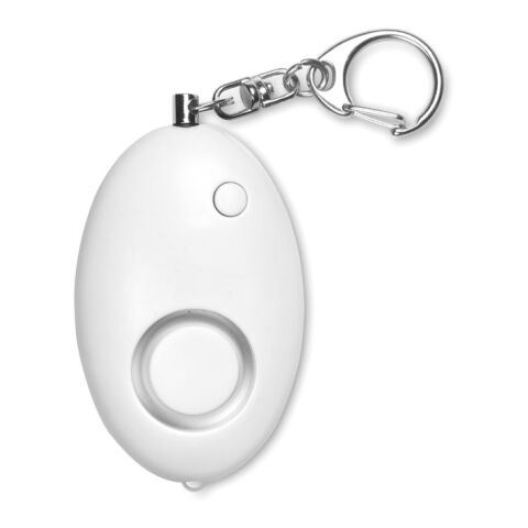 Personal alarm with key ring white | No Branding | not available | not available