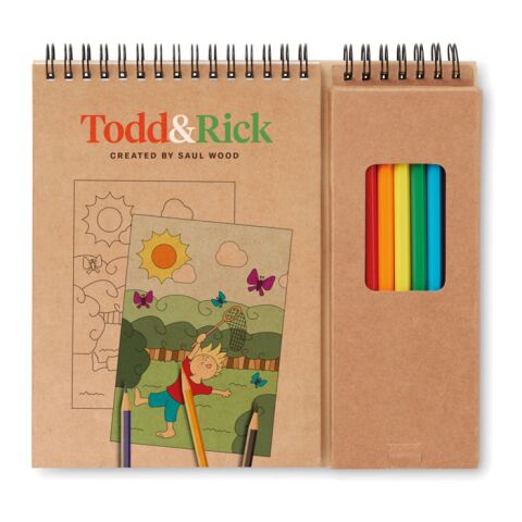 Colouring set with notepad