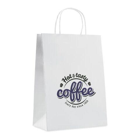 Gift paper bag large 150 gr/m² white | No Branding | not available | not available | not available