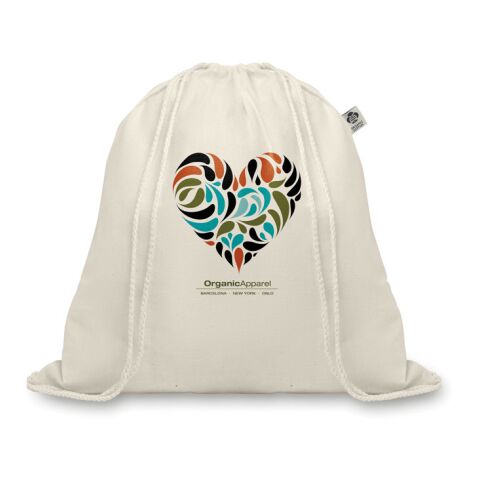 Organic cotton drawstring backpack beige | Without Branding | not available | not available | not available