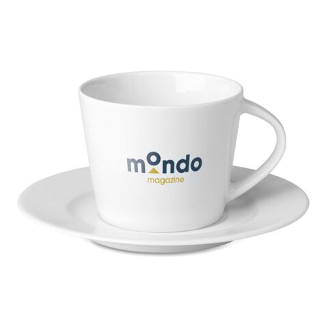 Cappuccino cup and saucer white | No Branding | not available | not available