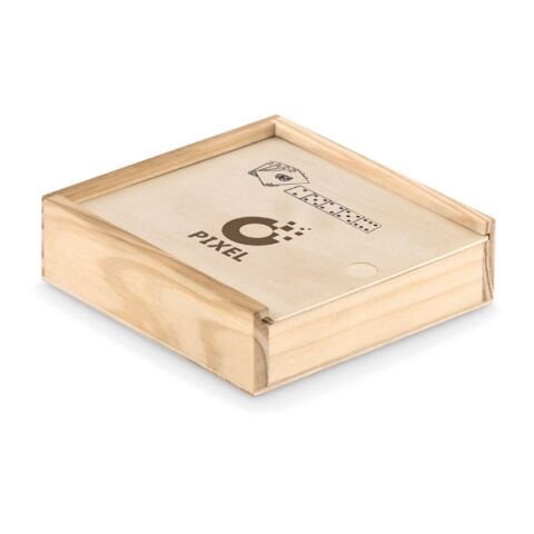 Cards and dices in box wood | No Branding | not available | not available