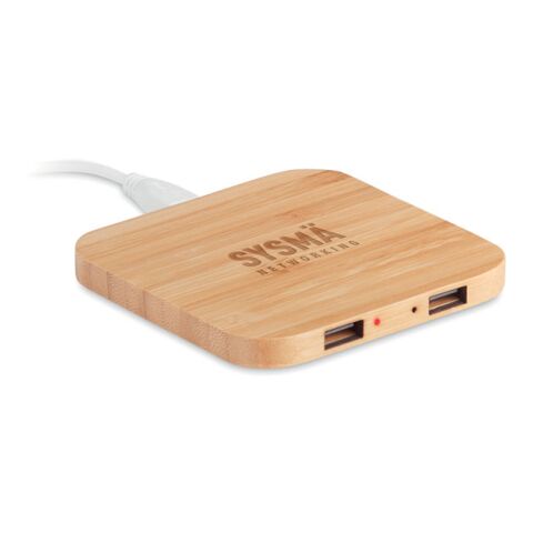 Bamboo wireless charge pad 5W wood | No Branding | not available | not available