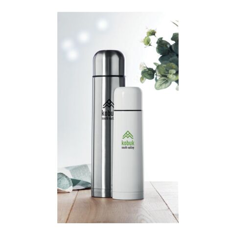 Thermos flask 1 liter matt silver | No Branding | not available | not available | not available