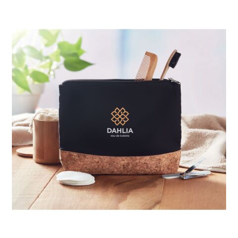 Cork &amp; cotton cosmetic bag black | No Branding | not available | not available | not available