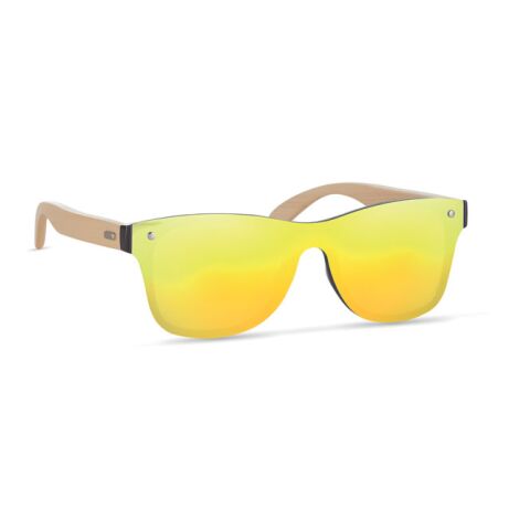 Sunglasses with mirrored lens yellow | No Branding | not available | not available