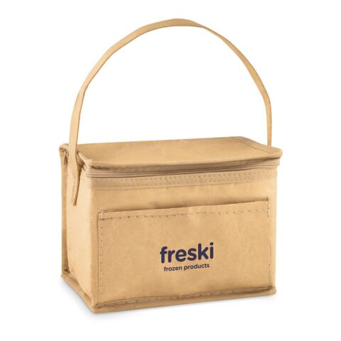 6 can woven paper cooler bag beige | No Branding | not available | not available