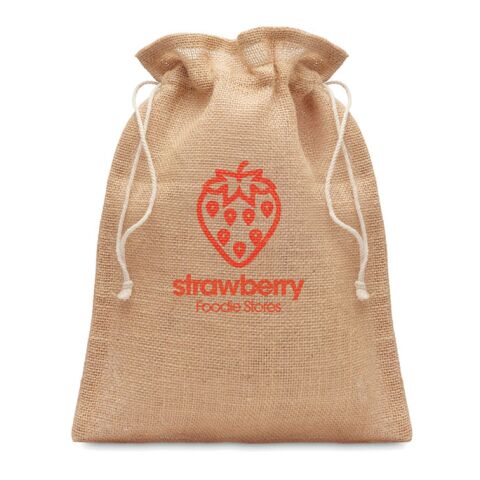 Small jute gift bag 14 x 22 cm beige | No Branding | not available | not available | not available