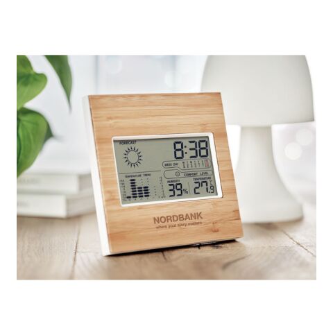 Weather station bamboo front wood | No Branding | not available | not available