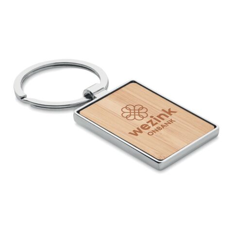 Rectangular key ring bamboo wood | No Branding | not available | not available | not available