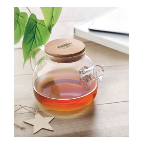 Teapot borosilicate glass 850ml transparent | Without Branding | not available | not available | not available