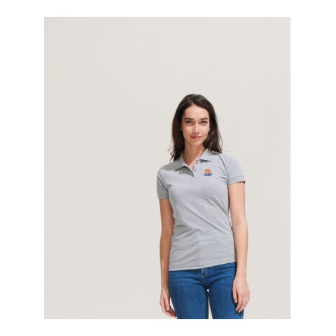 PRIME WOMEN POLO 200gr Black | L | 1-color Screen Print | ARM RIGHT | 85 mm x 70 mm | not available