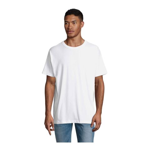 BOXY MEN OVERSIZED T-SHIRT white | S | 1-color Screen Print | ARM RIGHT | 100 mm x 70 mm | not available