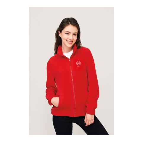 NORTH WOMEN ZIPPED FLEECE Black | S | Embroidery | ARM LEFT | 50 mm x 50 mm | 40